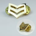 thumbnail image 5 of USA Army First Class Sergeant Collar Lapel Pin Insignia Military Veteran Hat Pin, 5 of 6