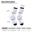 thumbnail image 2 of Fuzoiu Sea Animals Print Athletic Crew Socks for Men & Women,Casual Crew Socks,Above Ankle Crew Socks for Business, Casual, 2 of 6