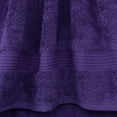 thumbnail image 2 of Cotton Paradise 100% Cotton 4 Piece Washcloths, Soft Absorbent Small Hand Face Towels Wash Rags for Body, Purple, 2 of 6