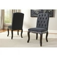 thumbnail image 3 of Ashley Furniture Trudell Upholstered Dining Chair in Dark Gray, 3 of 3