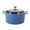 Marine, variant on Sur La Table Kitchen Essentials Supper Club 5-Quart Enamel-Coated Cast Iron Dutch Oven Pot with Oven Safe Glass Lid, Oven-to-Table Cookware for Bread, Soups, Stews & Braising - Eggshell White