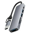 thumbnail image 2 of mmirethe Powered USB Hub Multi-Port USB Hub USB-C Docking Station Dual Monitor Adapter Compatible for MacBook and Windows, 2 of 7