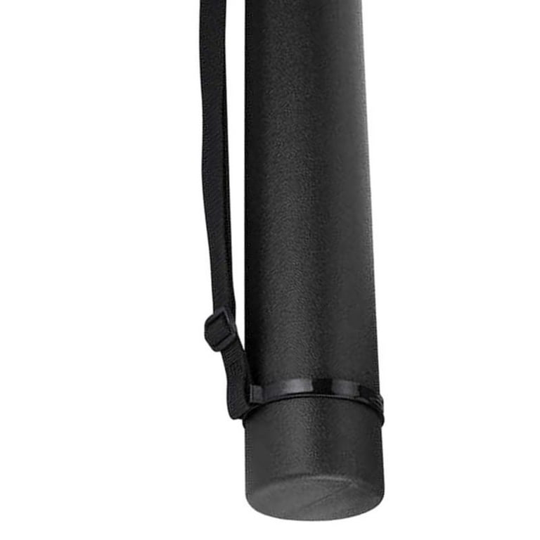 Telescoping Document Poster Tube with A Carry Strap Transit Tube for Scroll  Gray 