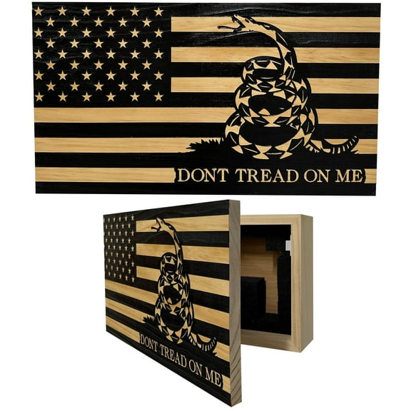 DONT TREAD ON ME Hidden Storage Cabinet (Stripes) by Bellewood Designs