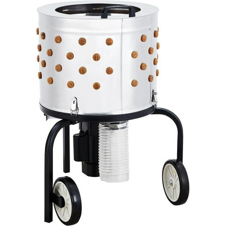 20 Inch Chicken Plucker Machine, 550W Efficient Commercial Chicken Plucker, Poultry Plucking with 106 Soft Fingers, Suitable for Chickens, Ducks, Pigeons and Other Poultry