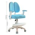 thumbnail image 2 of Kids Desk Chair, Height Adjustable Study Chair for 3-18 Years Old, Ergonomic Student Chair with Dual Back Support & Self-Locking Wheels(Blue), 2 of 8