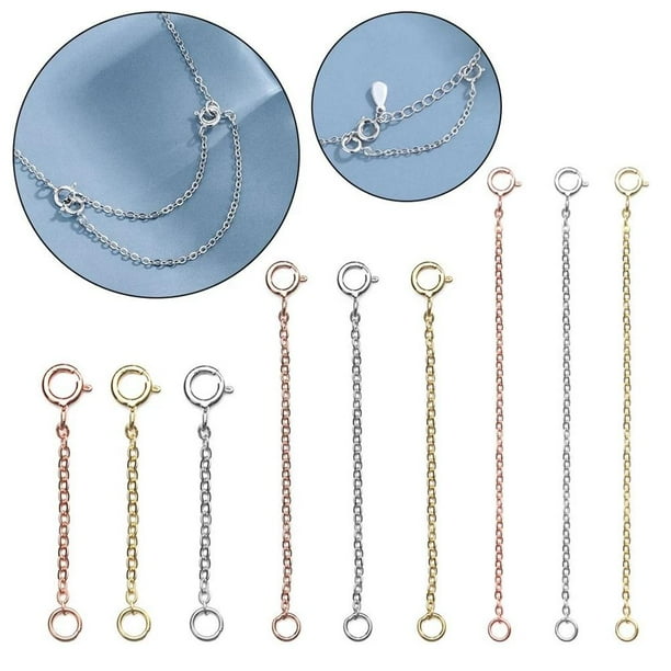 9x DIY Chain Extension 925 Sterling Chain Extender Making
