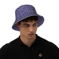 thumbnail image 4 of Kll Lavender Flowers Bucket Hat for Women Men Packable Travel Beach Sun Hat Outdoor Rave Accessories Reflective Fisherman Cap, 4 of 6