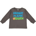 thumbnail image 3 of Inktastic Cricket player in training Boys or Girls Long Sleeve Toddler T-Shirt, 3 of 5