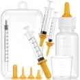 thumbnail image 3 of Pet Nursing Bottle and Syringe Feeding Kit for Newborn Kittens, Puppies, and Small Animals, Includes Silicone Nipples and Measuring Cup, 3 of 7