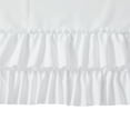Simply Shabby Chic White Ruffle Polyester Shower Curtain, 72 x 72