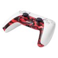 thumbnail image 4 of Tmvgtek Cubierta De Tira De Decoración De Controlador De Juego Para Ps5 Gamepad Trim Shell (Camuflaje Rojo), 4 of 9