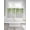 Green Grey, variant on Navy Blue 2 Panel Kitchen Curtains for Windows, Summer Botanical Leaves Watercolor Bathroom Privacy Curtain, Home Décor Window Treatment for Bedroom/Living Room 55"x45"