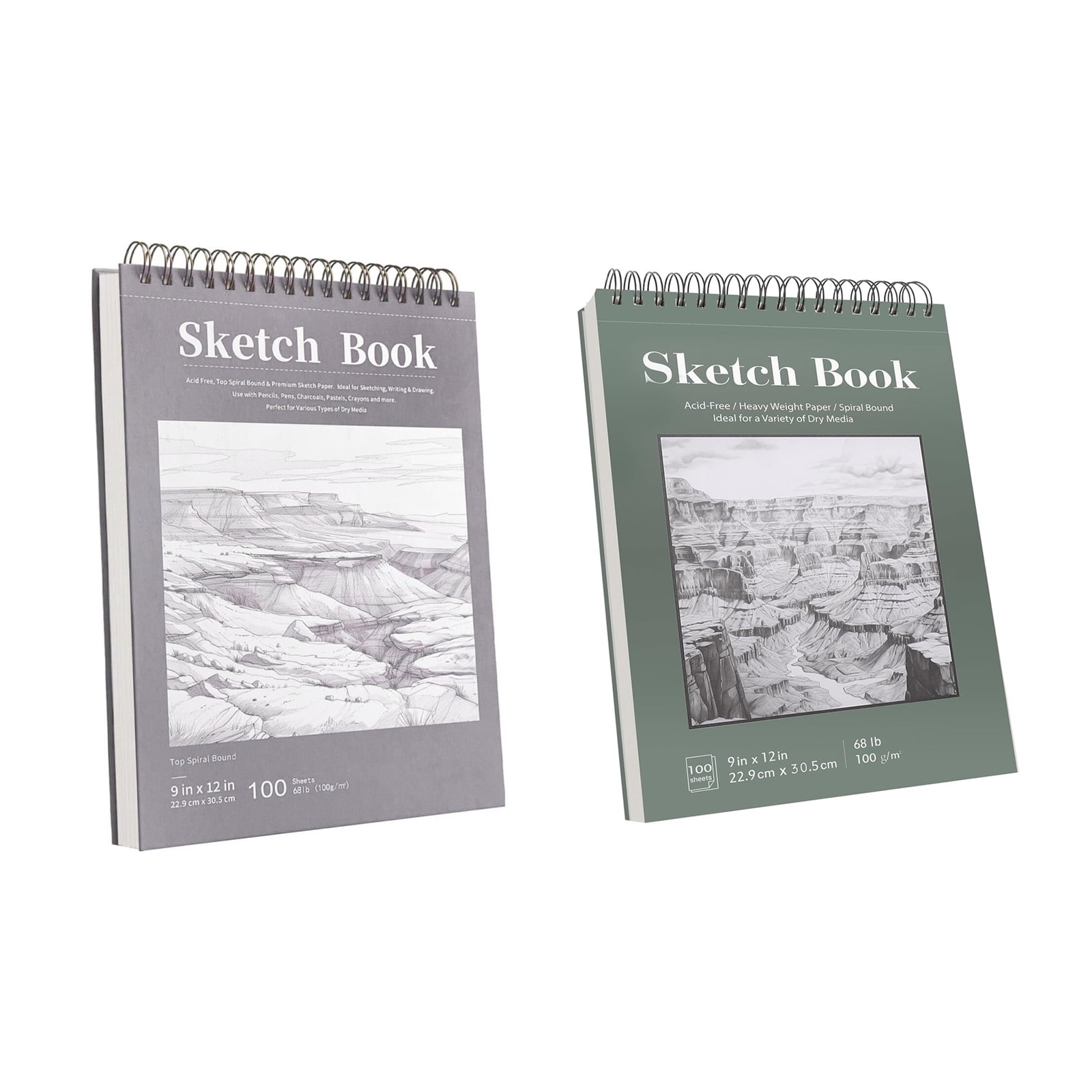 Art Sketchbooks Smooth Paper Not Bleed Drawing Book Light Weight Strong Binding Friendly Materials Art Pad For Artist