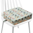 thumbnail image 5 of Dznils Toddler Booster Seat for Dining Table, with Safety Buckles, Non-Slip Bottom, Gray Dog, 5 of 13