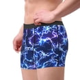 thumbnail image 2 of Balery Blue Lightning1 Calzoncillos bóxer para hombre, ropa interior de algodón suave y transpirable con cinturilla de nailon-XX-Large, 2 of 5
