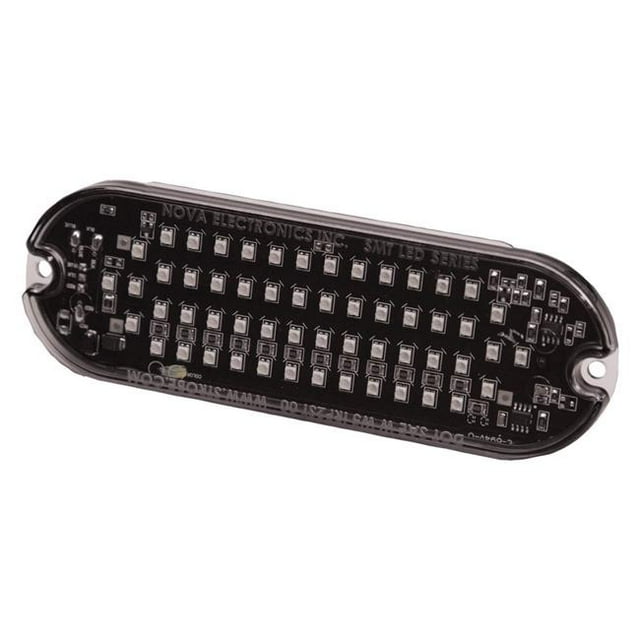 Ecco Safety Group ECC3920A Support Ovale à Illets LED Directionnel 12VDC 15 Motifs Flash - Ambre