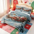 thumbnail image 3 of Manfei Festive Christmas Tree Quilt Full,Xmas Holiday Season Full Bedspread Sets,3 Pieces,1 Coverlet and 2 Pillowcases, 3 of 7
