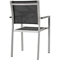 thumbnail image 5 of Modway Shore 5-Piece Extendable Aluminum Patio Dining Set in Silver and Black, 5 of 9
