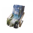 thumbnail image 4 of Summer Soft Flannel Fleece Blanket, Bottom Bay Barbados Beach Tropical Palms Ocean Holiday Paradise Coast Charm Picture, Cozy Plush for Indoor and Outdoor Use, 70" x 90", Multicolor, by Ambesonne, 4 of 6