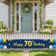 thumbnail image 4 of Blue Themed Happy 70th Birthday Banner with Balloon Star Elements Backdrop Background Party Decors for Birthday Party Photography Props Celebrations, 4 of 6