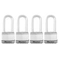 thumbnail image 1 of Candado Master Lock Magnum Acero Laminado 2 Pulgadas Wide Paquete de 4 Llaves Iguales, 1 of 7