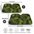thumbnail image 3 of Balery Tropical Palm Leaves Fern Leaf Windshield Sun Shade, Car Front Window Sunshade Cover ,Automotive Interior Portected Blocks Uv Rays For Car Pickup Truck Suv Accessories- Medium, 3 of 7