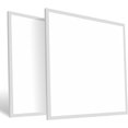 thumbnail image 1 of 2x2ft LED Panneau Plat, 5CCT (3000K/3500K/4000K/5000K/6000K) Ajustable, Encastré Rétroéclairé LED Plafonnier, Dimmable 5000LM Plafonnier Plat LED Panneau Lumineux, Portée 20-40W, 120-347V, cUL/DLC (Lot de 2), 1 of 8
