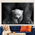 thumbnail image 2 of Animal Photo Artwork, Animal Wild Artwork, Animal Art Canvas, Baby Polar Bear, Trendy Art Canvas, Animal Photography Art Canvas, Canvas Wall Decor - 4P-Gallery Wrapped, 2 of 9