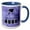 Blue/White, variant on 3drose, Congratulation 2014 Grad in Banner Letters with Cap, Purple and Black, 11oz Mug