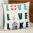 thumbnail image 2 of Lake House Accent Pillows - Love Live Lake, 2 of 3