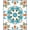Blue, Pattern 3, variant on ODIKA 4' x 6' Machine Washable Non-Slip Area Rug, Bohemian Flower High Traffic Rug, Black, 717502