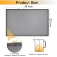 thumbnail image 2 of Charext  Under Sink Mat for Kitchen Waterproof, 34" × 22" Silicone Bathroom Sink Mat, under sink Liner drip tray and protectors for bottom of kitchen sink, Fits 36'' Stand Cabinets (Grey), 2 of 7