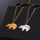 thumbnail image 2 of Cazador Animal Pendant Necklace for Women Girls Stainless Steel Tapirus Chain Necklace Jewelry Birthday Mother Day Gift 2023 New45-50cm Gao Jinjia LED, 2 of 2