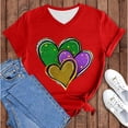 thumbnail image 2 of JJHGVB Sweatshirt for Women Loose Fit Casual Tee Mardi Gras Gift Sequin Shirt Pullover Sweatshirts for Women Going Out Tops 2026 Comfort Sweatshirt Hot Pink 5XL, 2 of 5