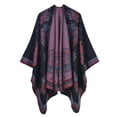 thumbnail image 1 of Nueva Moda Invierno Cálido Ponchos A Cuadros Capas Para Mujeres Chales Gruesos Envolturas Simulación Cachemira Acolchado Siesta Manta Yuarrent AP007116-09, 1 of 2