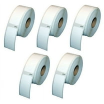 PrinterDash Compatible Replacement for Dymo White Small Multipurpose Labels (1in x 2.1in) (5/PK-500 Labels) (30336_5PK)