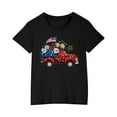 thumbnail image 2 of MKOSPLRT 3-10 Years American Flag T Shirt for Kids Short Sleeve 4th of July Graphic Tees Crew Neck Independence Day Tops Loose Fit Tees, 2 of 8