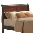 thumbnail image 5 of Traditional Style Twin Size Wooden Sleigh Bed Cherry Brown- Saltoro Sherpi, 5 of 7