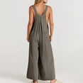 thumbnail image 4 of pstuiky Wide Leg Jumpsuits for Womens, Sleeveless Jumpsuits for Women Jumpsuit Sleeveless Jumpsuits for Women Summer Rompers Bib Overalls Women with Pockets Coffee XL, 4 of 7