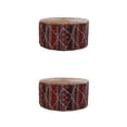 thumbnail image 4 of Injueey Futón de paja hecho a mano Almohada de piso Cojín de meditación Taburete Puf Rojo bohemio 2piezas, 4 of 4