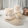 thumbnail image 6 of Women's Snow Boots Winter Fur Lined Ankle Boots Pull On Comfortable Walking Shoes Outdoor Cold Snowy Warm Winter Thick-Soled Boots, 6 of 9