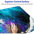 thumbnail image 3 of Large Gaming Mouse Mat/Pad with Non-Slip Rubber Base,Stitched Edge,Desk mat for Laptop,Computer & PC, Wristing Pad for Gamer,Office & Home,11.81''x31.50''x0.12'',Cool Galaxy and Japanese Great Wave, 3 of 6