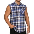 thumbnail image 6 of Yaoyar Mens Sleeveless Shirt Casual Summer Tank Top Button Up Sleeveless Beach Shirts with Chest Pocket, 6 of 8
