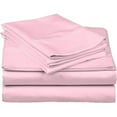 thumbnail image 2 of 4 Piece Luxurious Sheet Set ultra Soft 100% Egyptian Cotton, 800 Thread Count 12 Inch Deep Pocket - (Twin - Size) Solid Baby Pink Colour, 2 of 4