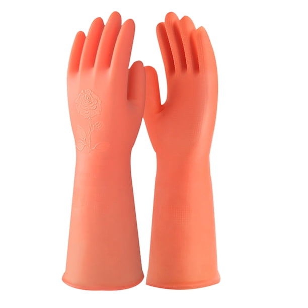 Guantes, vajilla, látex, cocina, limpieza del hogar, lavado de ropa, silicona de goma impermeable para mujer