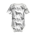 thumbnail image 2 of Balery German Shepherd Dog Pattern Baby Climbing Clothes Infant Bodysuit Cute Infant Bodysuit Baby Romper-9M, 2 of 7