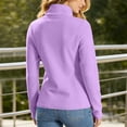 thumbnail image 7 of IUYRTFE Women's Fleece Zip-Up Jacket Stand Collar Long Sleeve Casual Coat with Pockets, 7 of 7