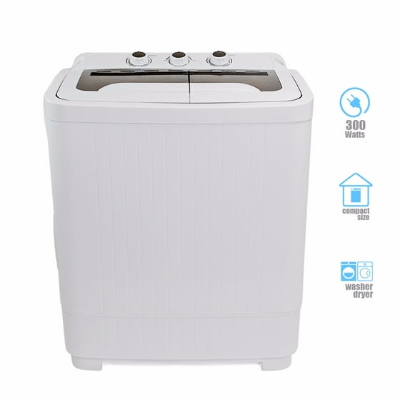 9LB MINI Washer & Spin Dryer Portable Compact Laundry Combo RV