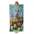 thumbnail image 2 of Custom Photo Beach Towel For Ester, Rabbit Photo Pool Towel, Photo Gift for Kids, 30"X60", 2 of 5